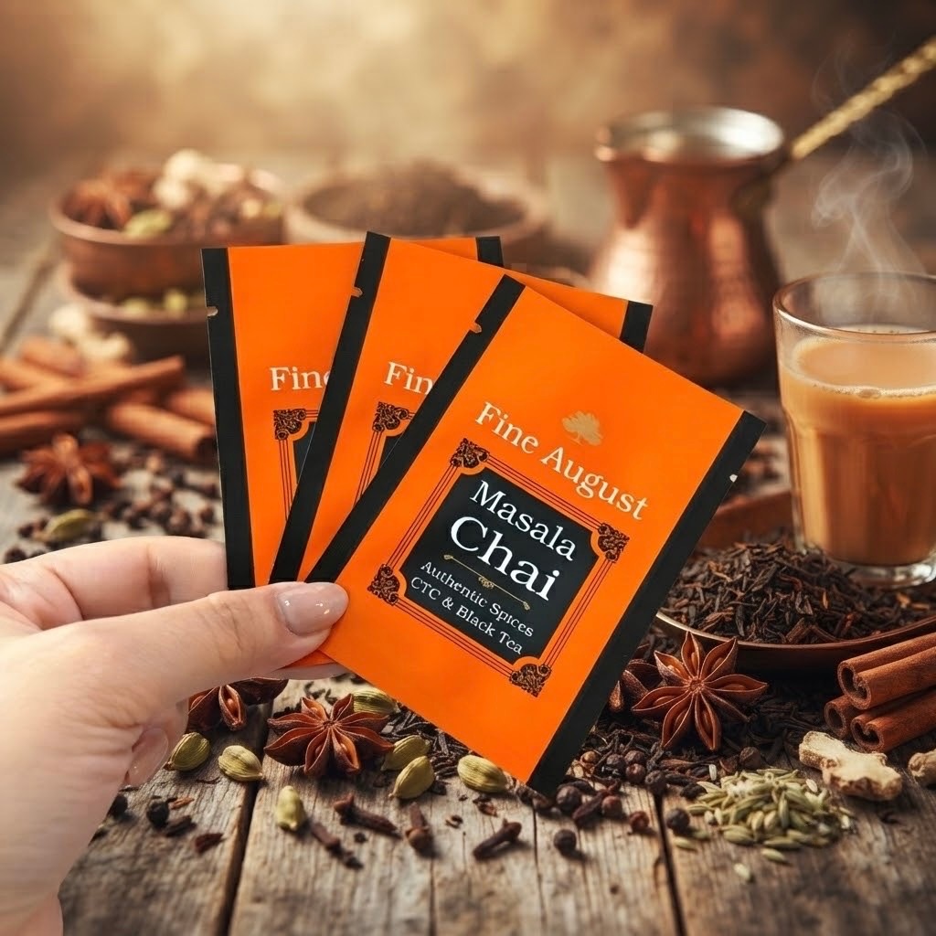 Masala Chai - Authentic Spices CTC & Black Tea ผสมเครื่องเทศ หอมละมุน ขนาด 2.0 กรัม/ซอง