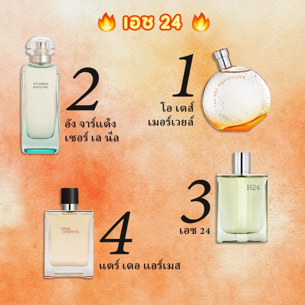น้ำหอมขายดี พร้อมส่ง Un Jardin Sur Le Nil & H24 EDT 2ml/5ml/10ml น้ําหอม unisex น้ําหอมฟิน