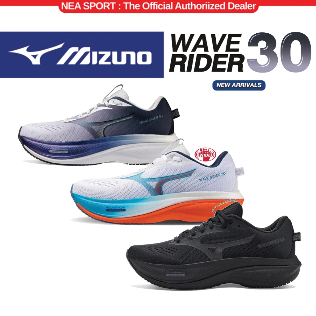 [รองเท้าวิ่งระดับตำนาน!! ] Mizuno Running Wave Rider 30 รองเท้าวิ่ง หน้ากว้าง มิซูโน่ รุ่นฮิต ได้ทั้งชายหญิง