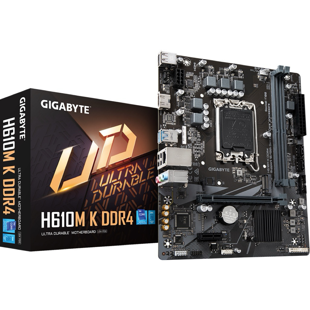 MAINBOARD (เมนบอร์ด) 1700 GIGABYTE H610M K (DDR4) ประกันศูนย์ พร้อมส่ง