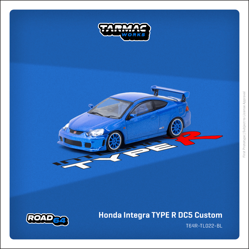 Honda Integra TYPE R DC5 Custom Blue Metallic 1:64 (TARMAC WORKS)