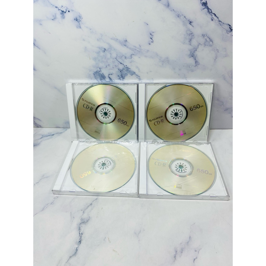 FUJIFILM CD-R ความจุ 650 MB สินค้านำเข้าจากญี่ปุ่น จำนวน 4 แผ่น (DISK : 3277)สินค้าใหม่