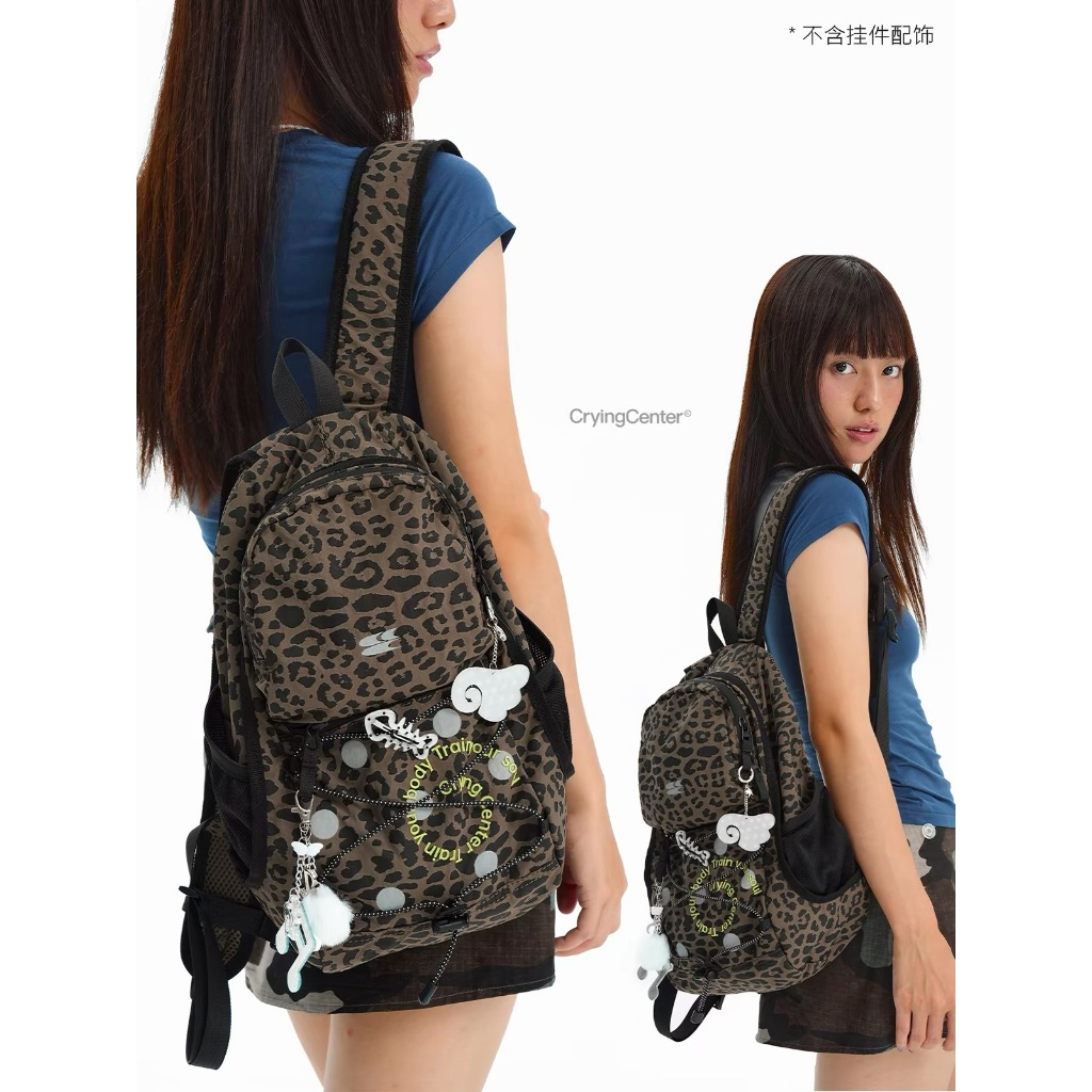 CryingCenter กระเป๋าเป้/แบคแพคสะพายหลัง Middle Polka Dot Leopard Backpack (12L)
