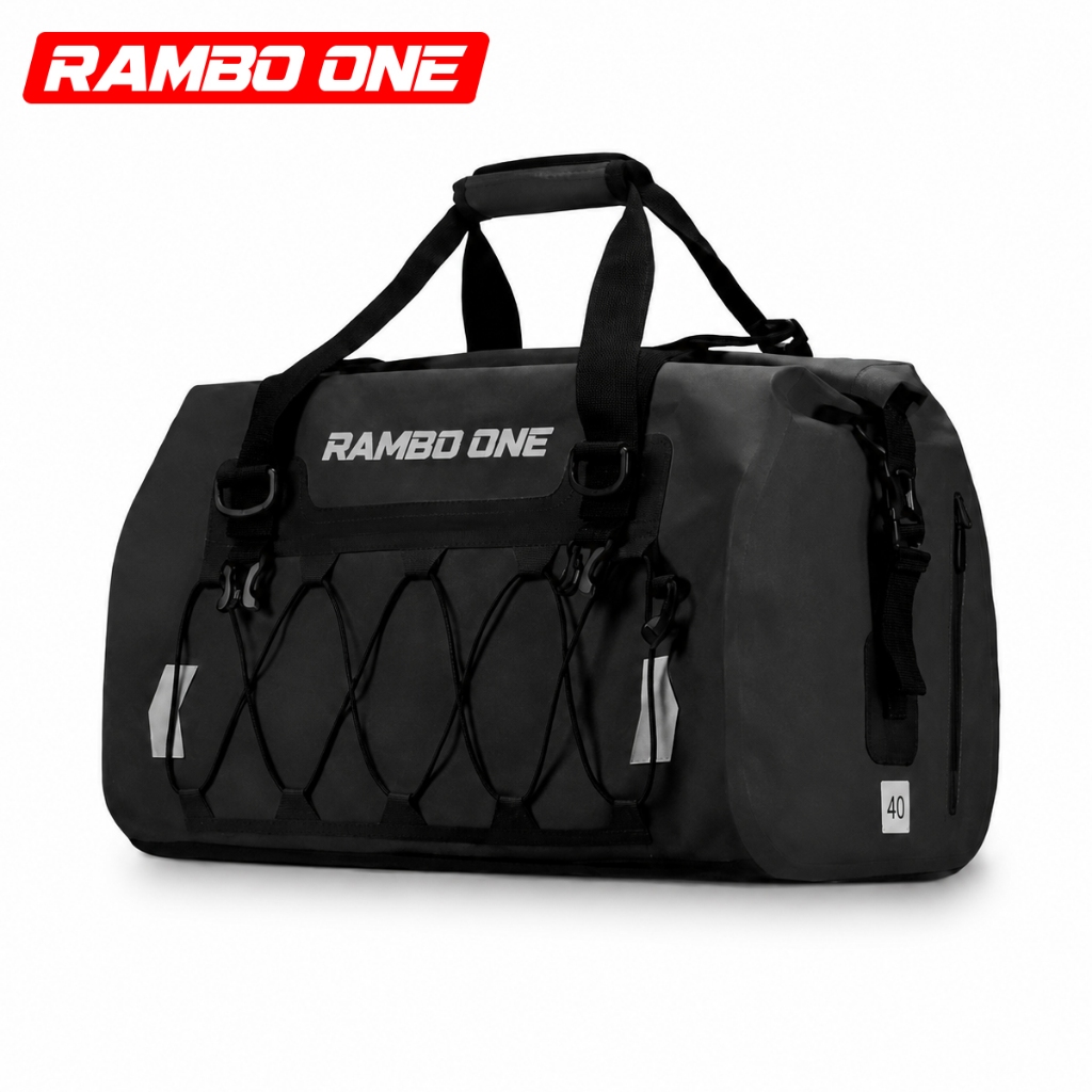 RAMBO ONE ใหม่ MB4 Waterproof Bag กระเป๋าเดินทาง กระเป๋าหลังมอเตอร์ไซค์กันน้ำ เอนกประสงค์ รูปที่ 9