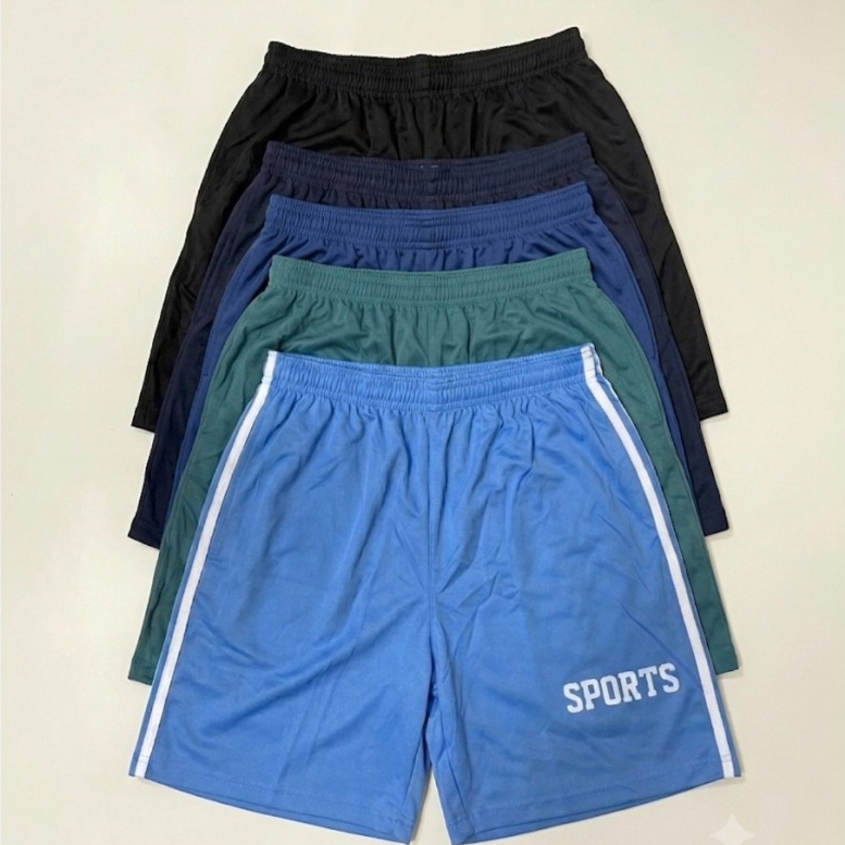 กางเกงขาสั้นสปอร์ต 2 แถบ ลาย SPORTS