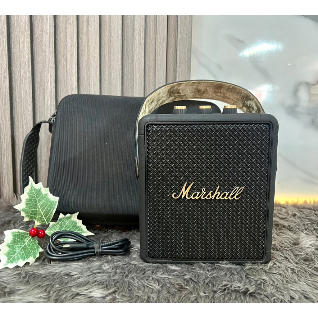 Marshall Stockwell II Black and Brass ลำโพงบลูทูธ