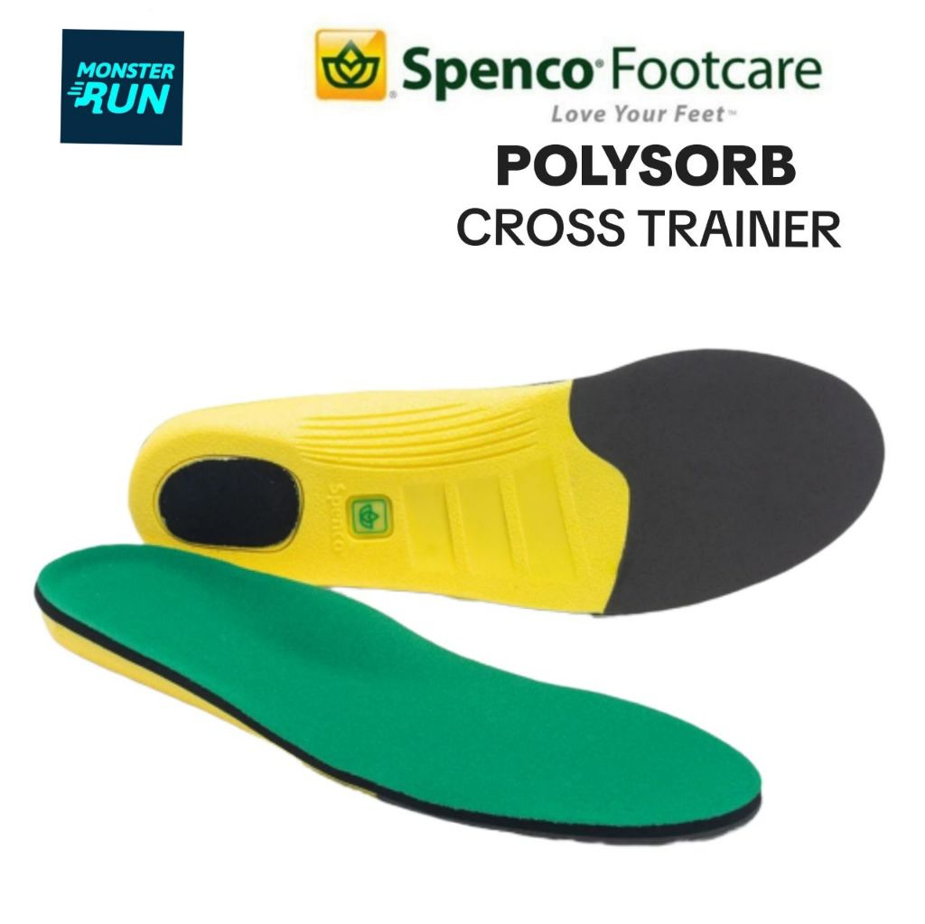 แผ่นรองรองเท้าสำหรับออกกำลังกาย Spenco PolySorb Cross Trainer