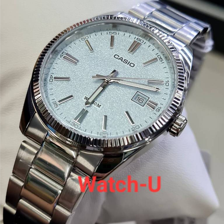 นาฬิกา CASIO Standard Analog ขอบหยัก สายสแตนเลส MTP-1302DA รุ่น MTP-1302DA-2A2 MTP-1302DA-2A2VDF7A