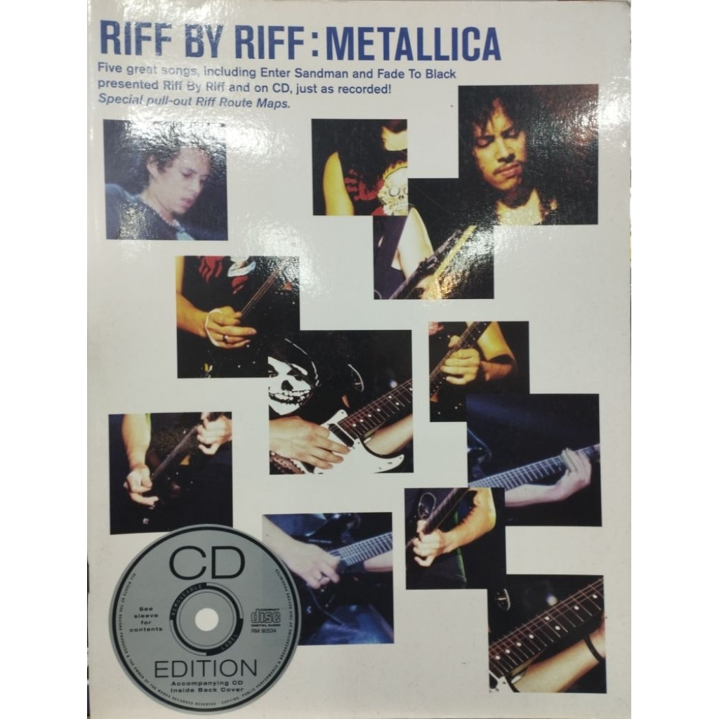 หนังสือ RIFF BY RIFF METALLICA W/CD/B8