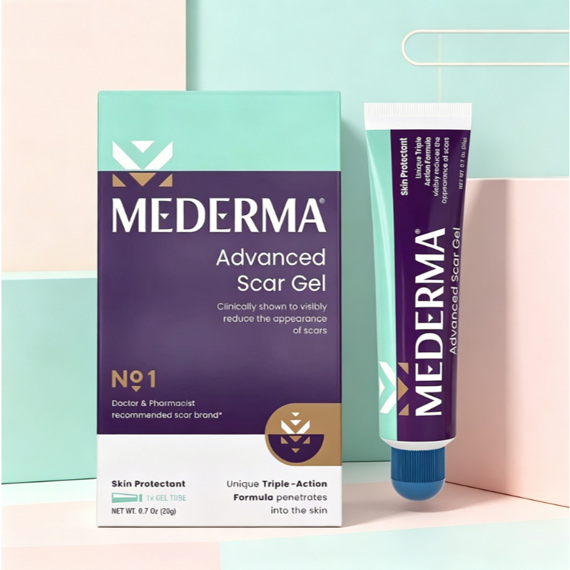 Mederma Advanced Scar Gel 20g แบรนด์ Mederma เจลดูแลผิว เนื้อเจลบางเบา ซึมไว ช่วยปรับลักษณะผิวบริเวณ