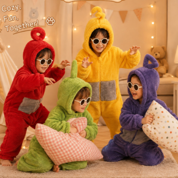 ชุดนอนคอสเพลย์ เทเลทับบี้ Dipsy PO Lala Tinky Winky Onesies เหมาะกับวันฮาโลวีน สําหรับเด็ก