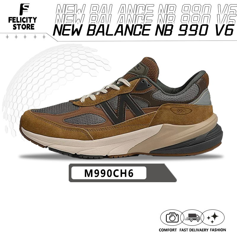 ของแท้ 100%▶ Carhartt WIP x   990 V6 รองเท้ากีฬา M990CH6🍫