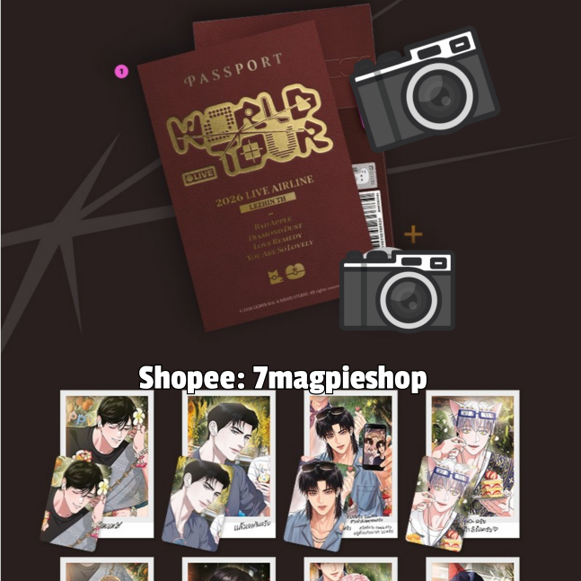 🇰🇷 Lezhin World Tour Thai Live Snapshot การ์ด Polaroid Photocard Postcard Manhwa You are so Lovely L