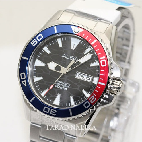 นาฬิกา ALBA Sportive Automatic A3B017X1 ขึ้นลานที่เม็ดมะยมได้ กันน้ำลึก 200 ม.