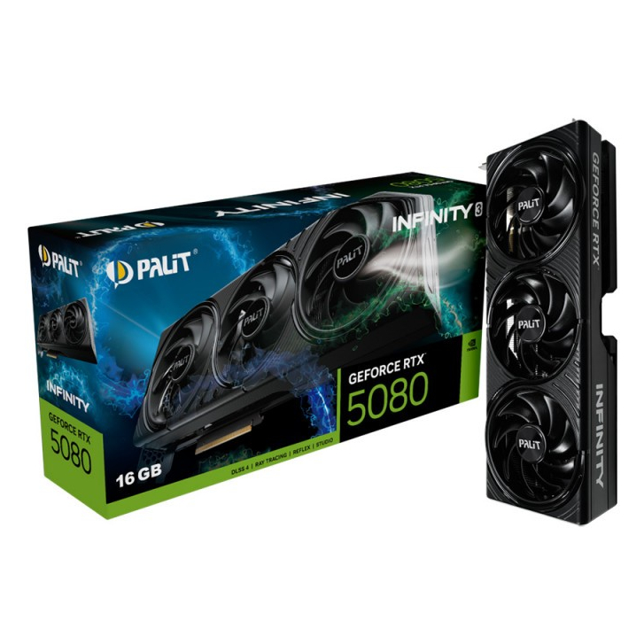 VGA(การ์ดจอ) PALIT GEFORCE RTX 5080 INFINITY 3 - 16GB GDDR7 (3Y)