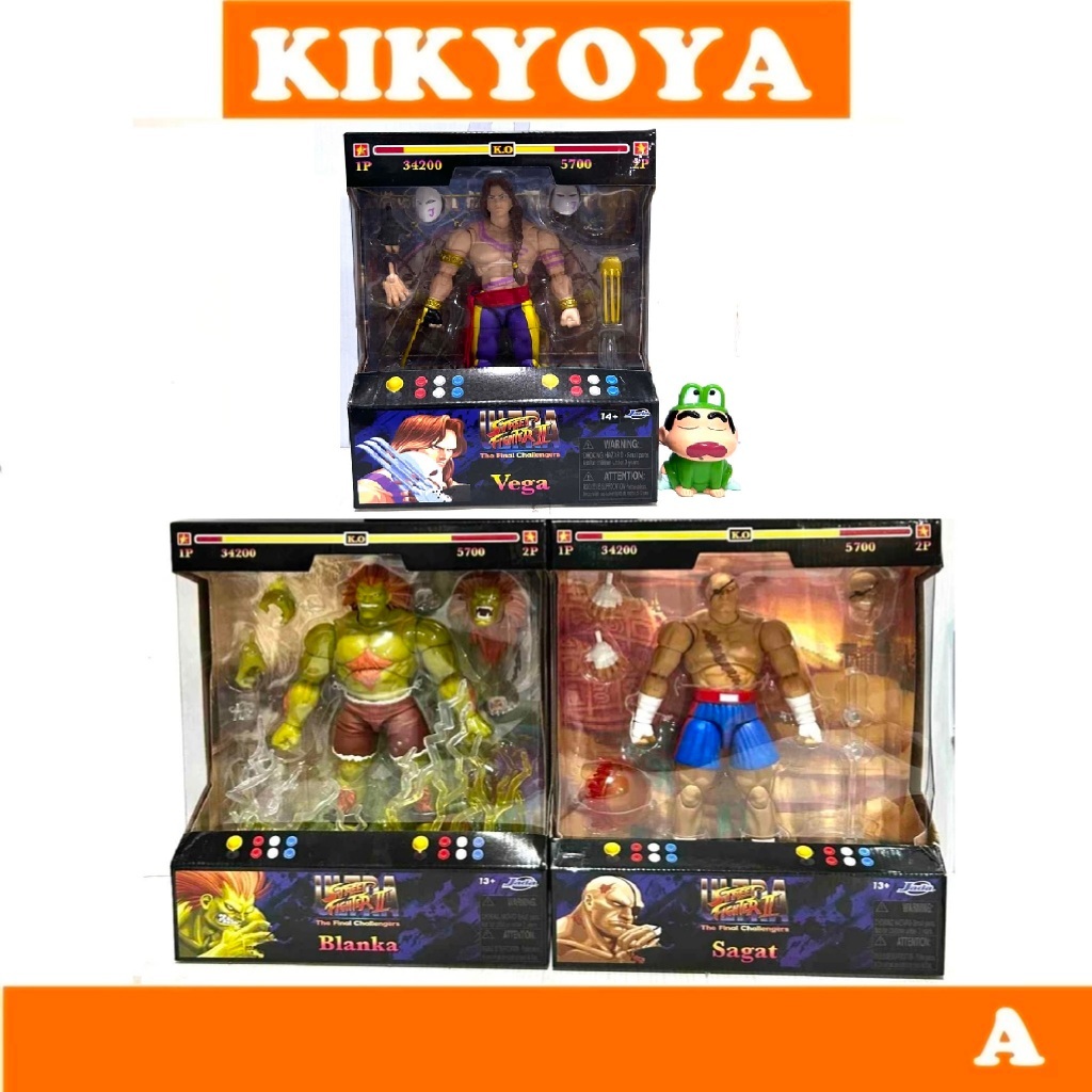 Jada Toys Street Fighter Wave 4 Sagat Vega Balrog Ultra Street Fighter II: The Final Challengers