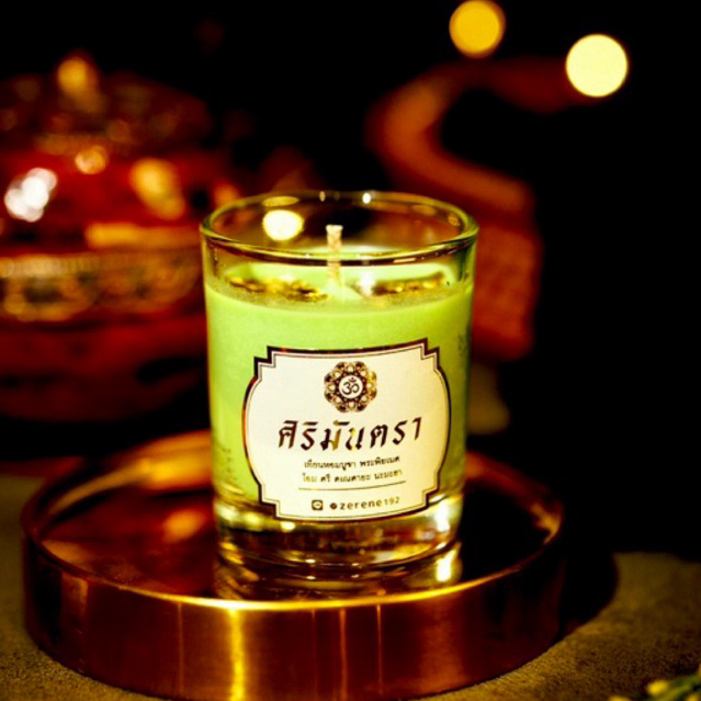 เทียนหอมบูชาพระพิฆเนศ กลิ่น English pear and Freesia