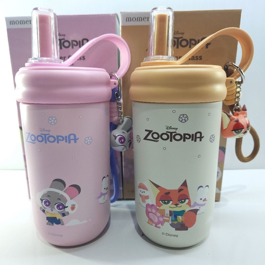 พร้อมส่ง momento x zootopia แก้วเก็บความเย็น+ พวงกุญแจ ขนาด500 มล. ลายลิขสิทธิ์แท้