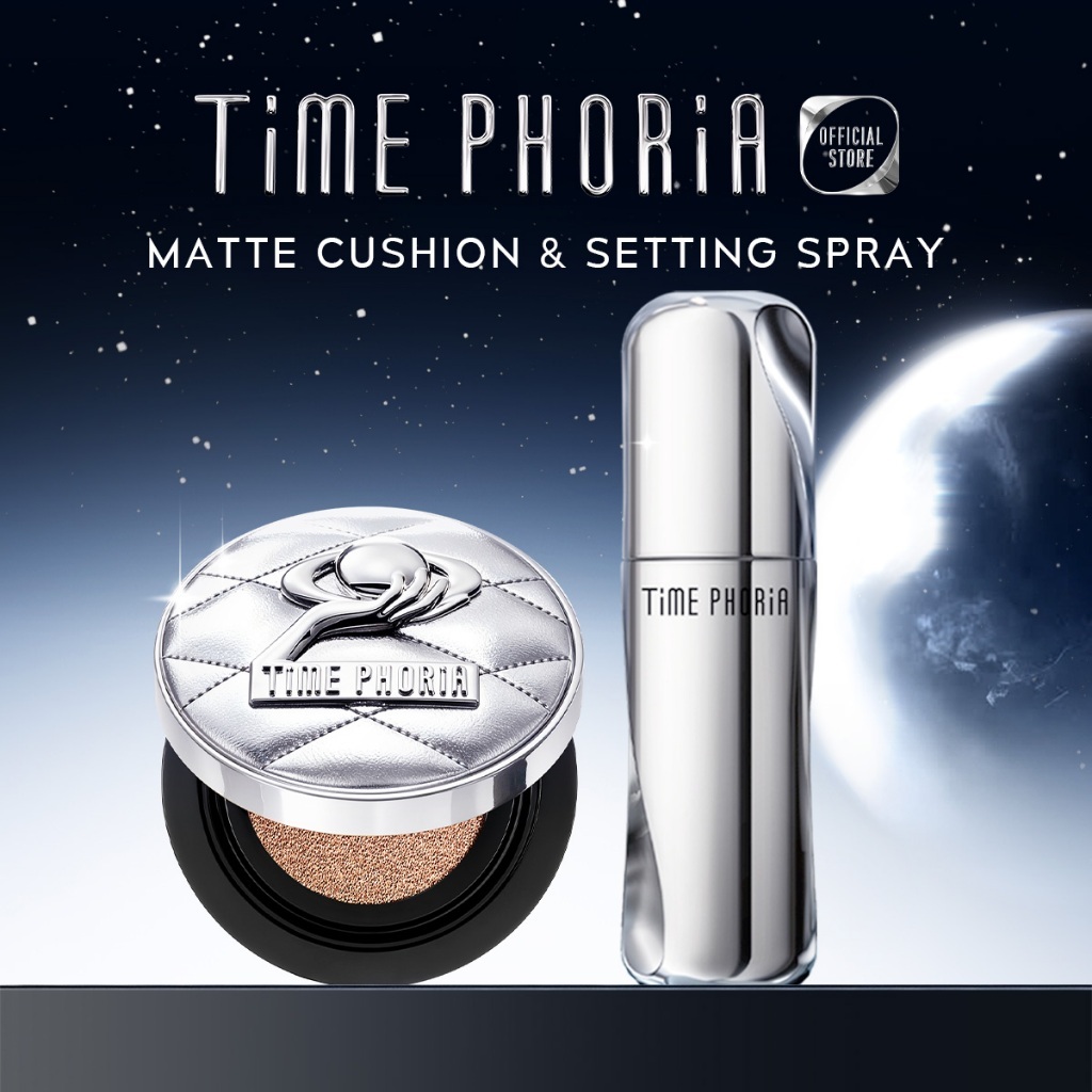 TimePhoria Timeless Lumina Matte Perfection Cushion | Timeless Supernova Setting Spray คุชชั่น ล็อคเ
