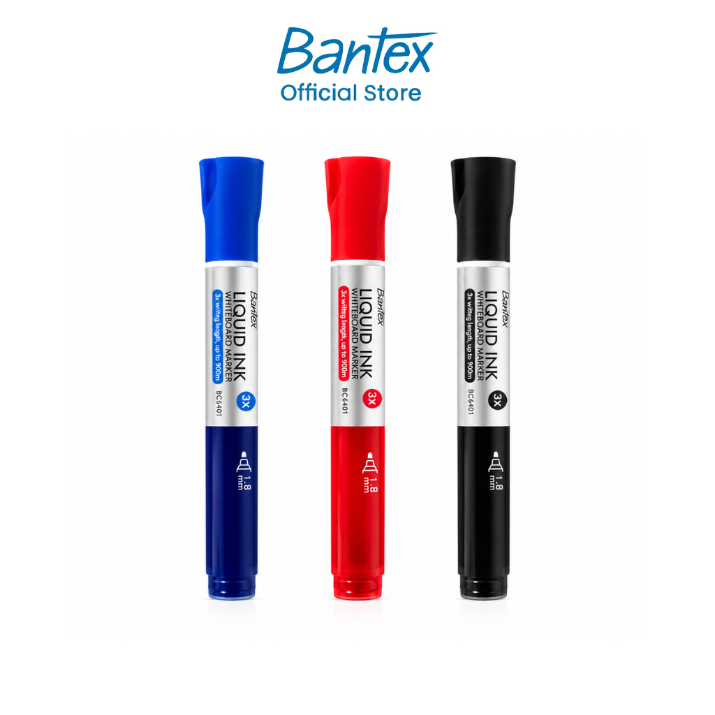 Bantex ปากกาไวท์บอร์ด ปากกาเมจิก ปากกามาร์กเกอร์ ขนาดหัว 1.8มม Whiteboard Marker