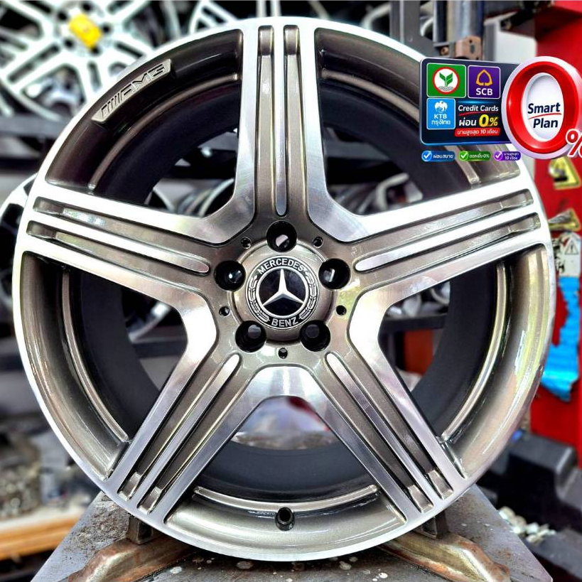 (ล้อ4วง) ล้อเปล่า Mercedes Benz แท้ CLS W218 ขอบ 19 5 รู 112 หน้ากว้าง 9 J ET 37 หลังกว้าง 10 J ET 4