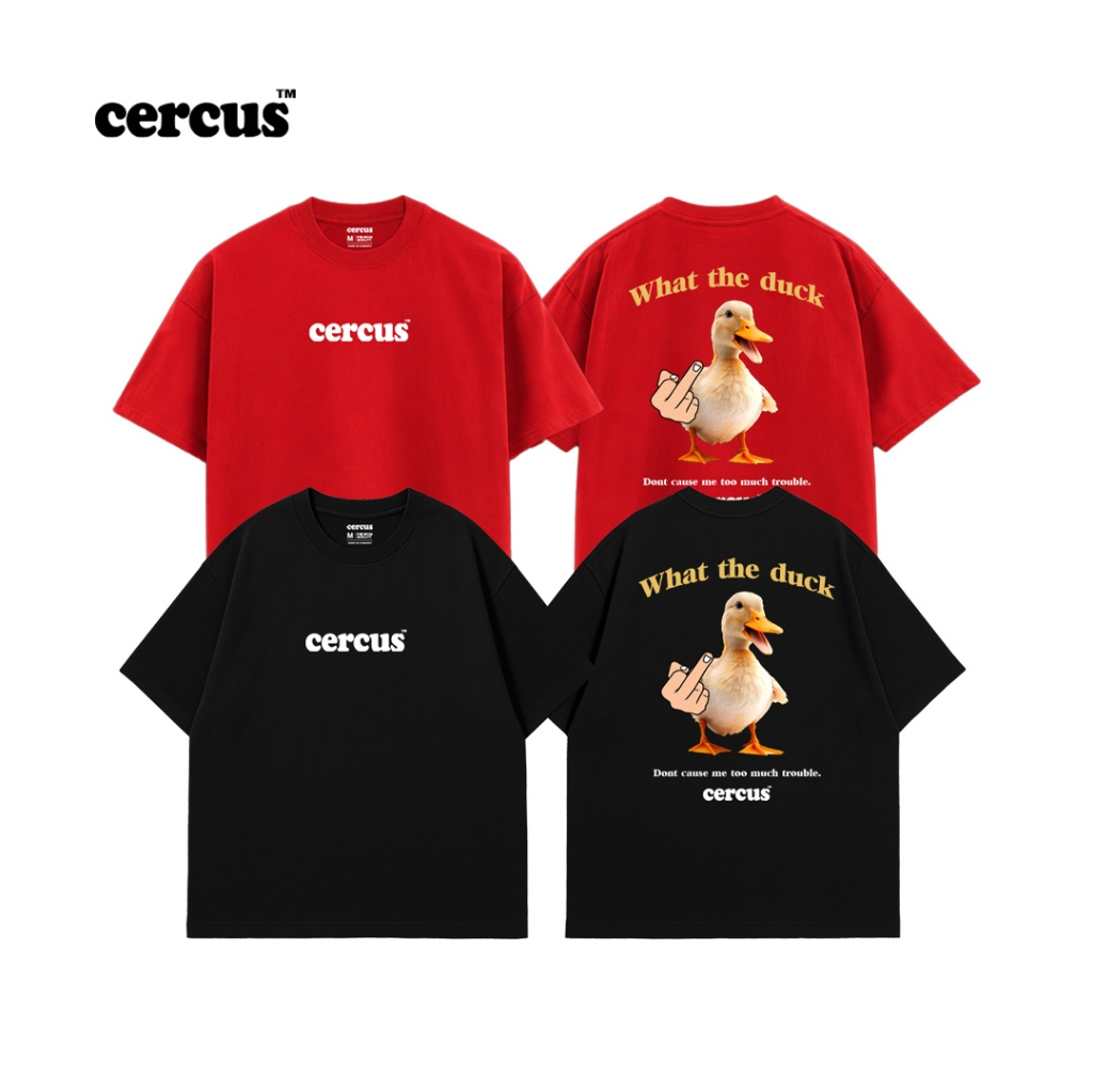 CERCUS-WHAT THE DUCK เสื้อยืดคอกลม ผ้าCOTTON100%