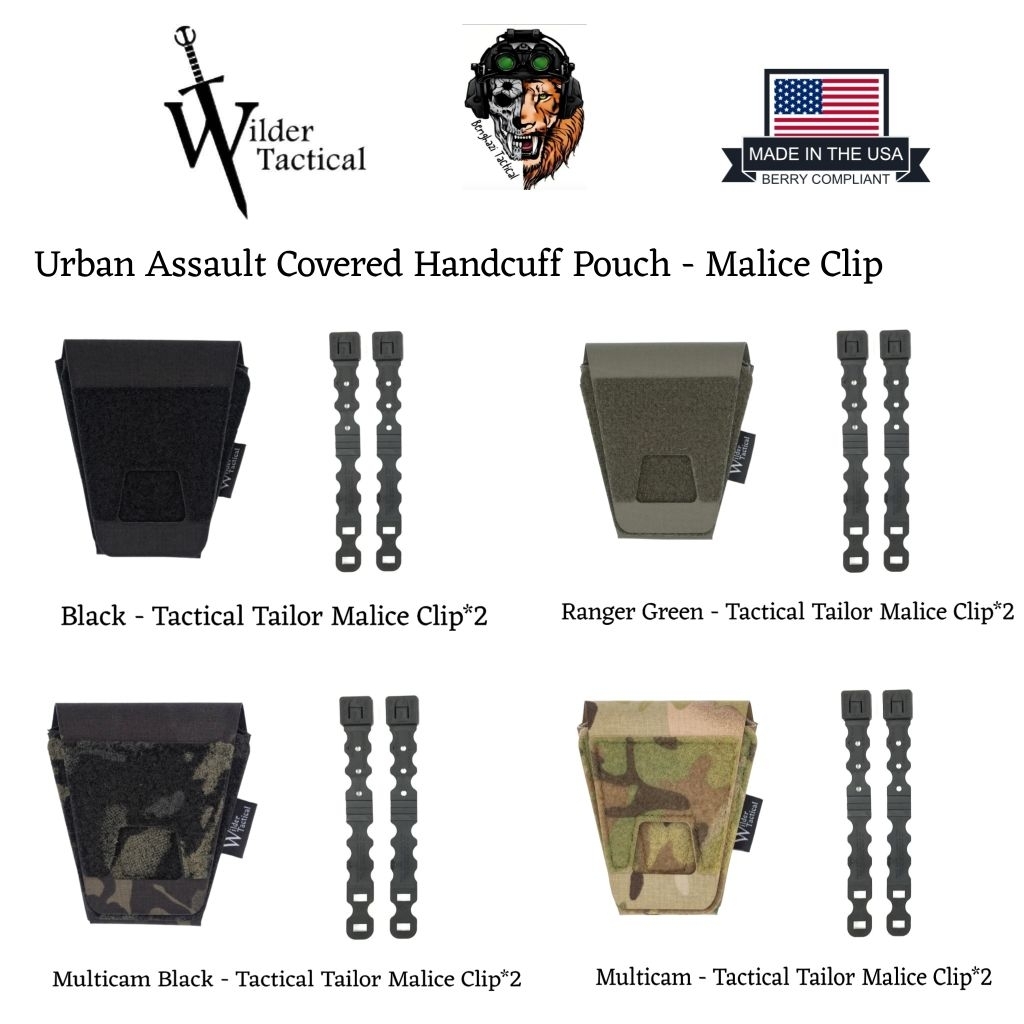 WILDER​ TACTICAL​ Urban Assault Covered Handcuff Pouch​