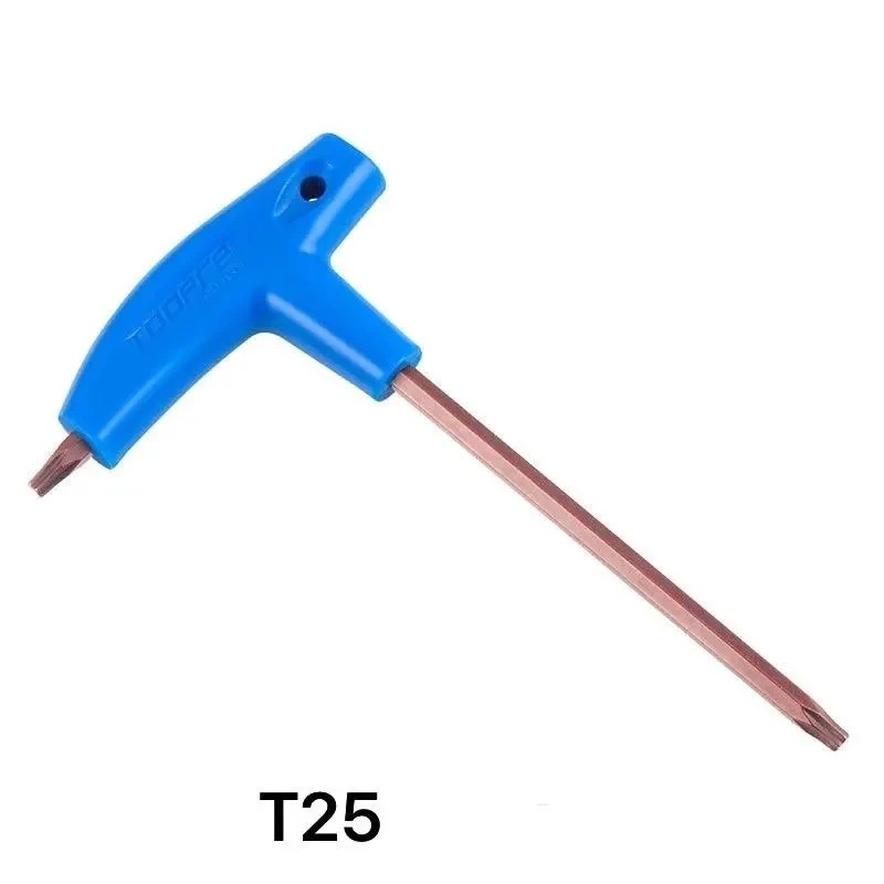 TOOPRE T-Handle Hex Key ประแจหกเหลี่ยม H3 H4 H5 H6 / Torx T25 หัวบอล เหล็ก S2 — صورة 8
