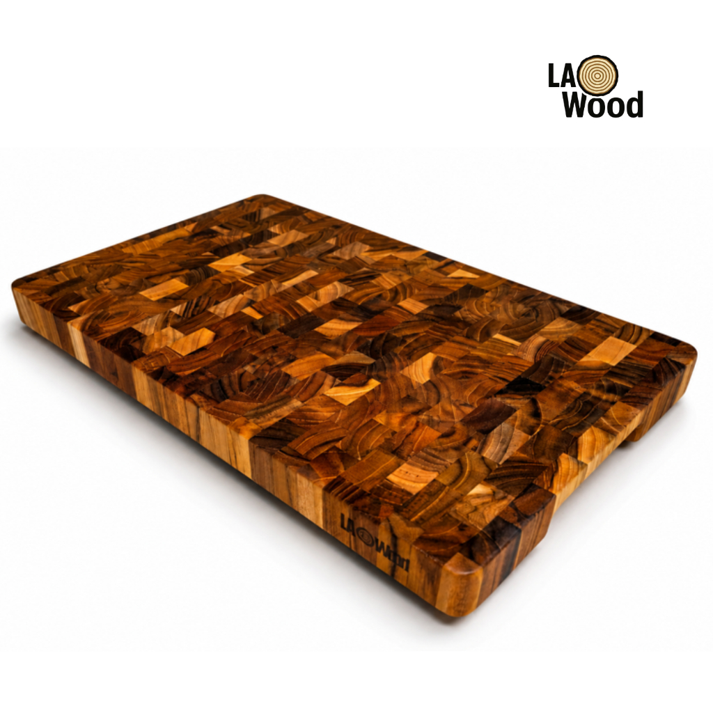เขียงไม้สักเอนเกรน LAO WOOD รุ่น CB08