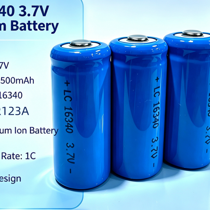 ถ่านชาร์จ Lithium เบอร์16340 / CR123A / LC16340 3.7V 2500mAh 2ก้อน charger