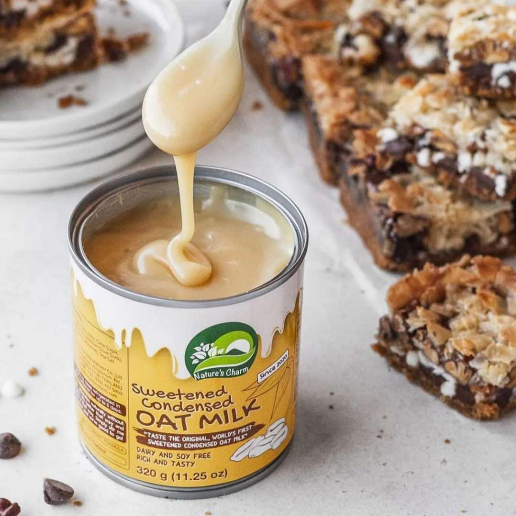 Nature's Charm Sweetened Condensed Oat Milk  | นมข้าวโอ๊ตข้นหวาน