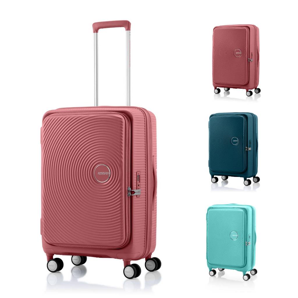 AMERICAN TOURISTER กระเป๋าเดินทางล้อลาก (25นิ้ว) รุ่น CURIO Book Open SPINNER 68/25 EXP TSA BO