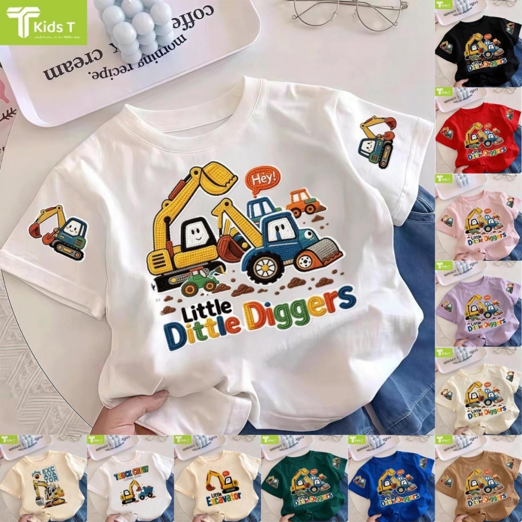 เด็ก เสื้อยืดเด็ก เสื้อเด็กผู้ชาย เด็กผู้หญิง kids เสื้อผ้าเด็ก คอตตอนแท้ ระบายอากาศดี นุ่มใส่สบาย 1ขวบ เสื้อเด็ก #298