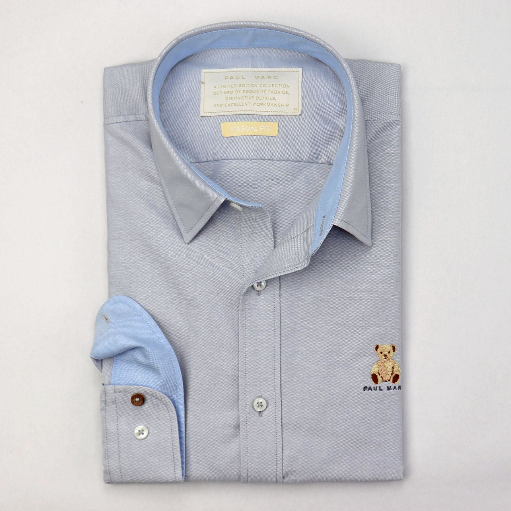 PAUL MARC قميص أكسفورد PM BEAR ‏Casual Fit — صورة 5