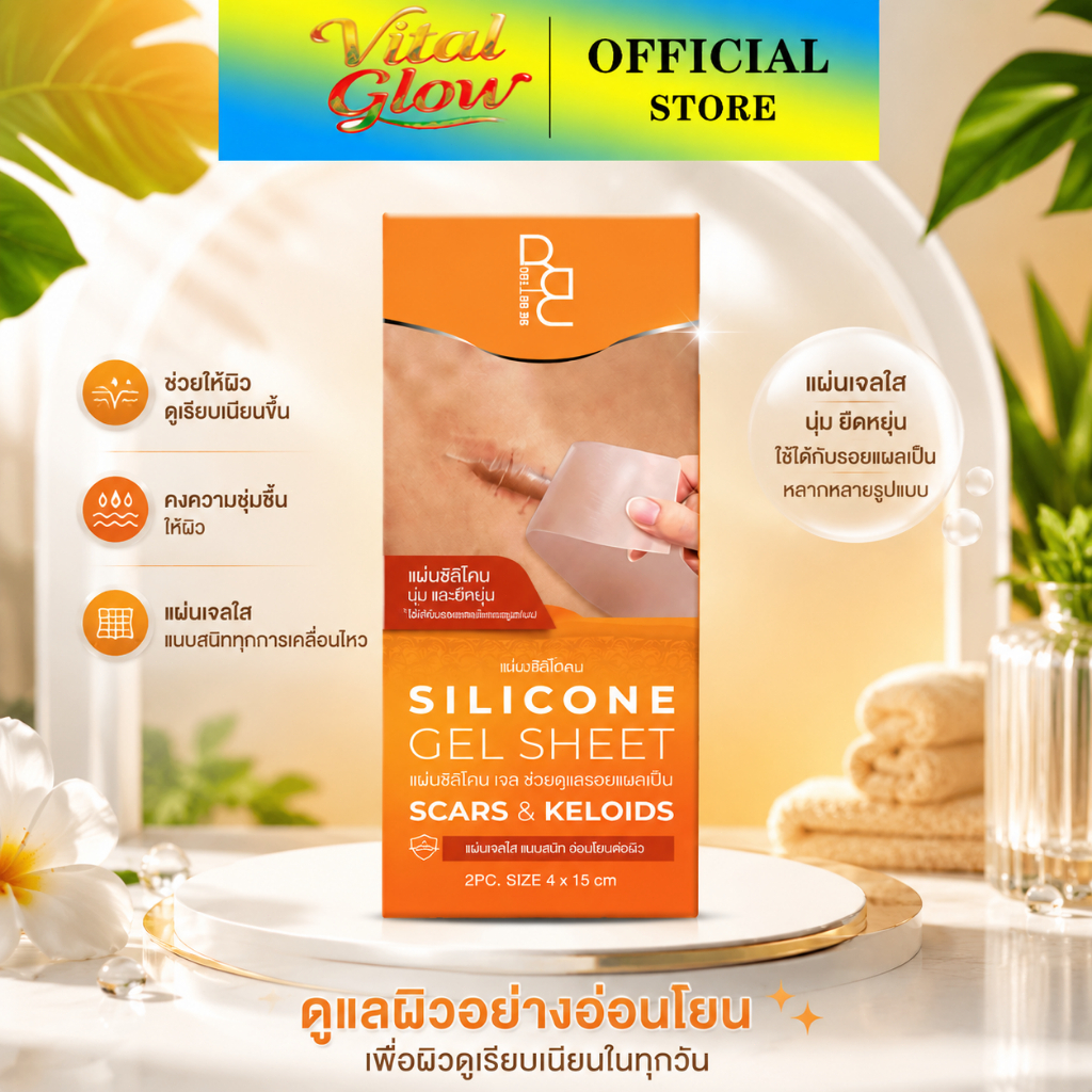 [สินค้าในสต็อก] Be Better Silicone Gel Sheet สำหรับลดรอยแผลเป็นและซ่อมแซมผิว