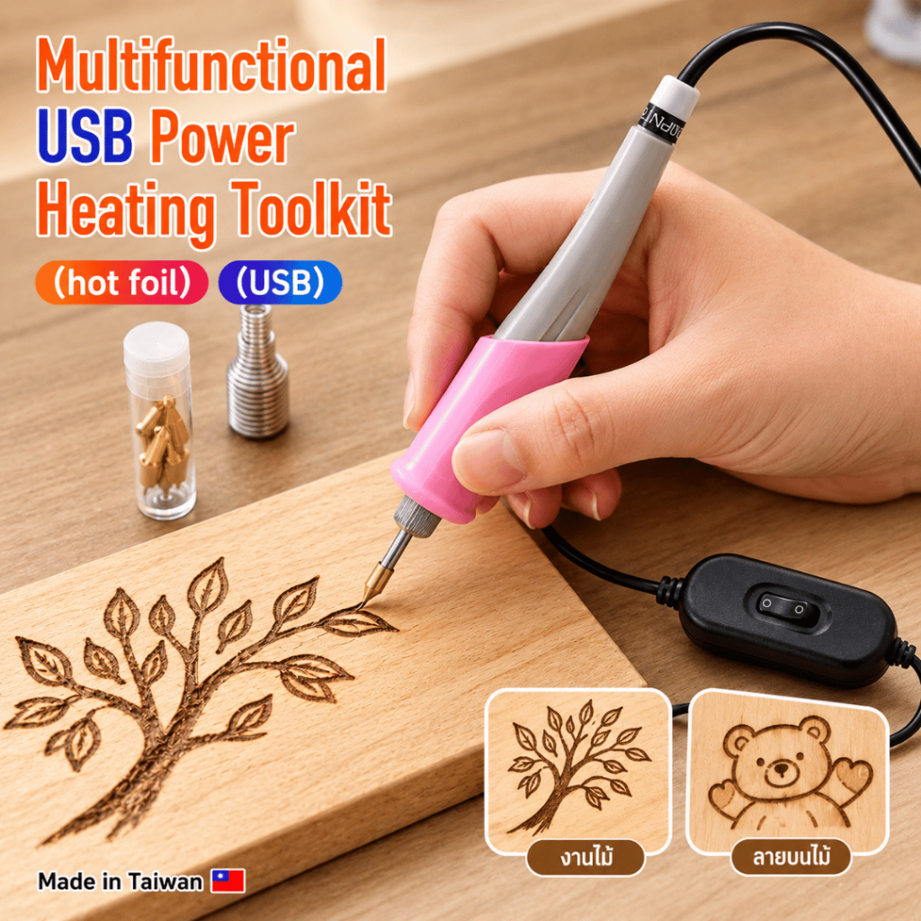 Multifunctional Heating Pen ปากกาความร้อนอเนกประสงค์ สำหรับ Hot Foil / Wood Burning