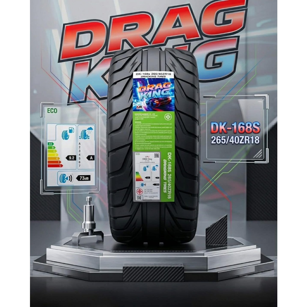 265/40R18 DRAGKING รุ่น DK-168S ยางปี 2026 ราคาต่อเส้น ฟรีจุ๊บลมยาง