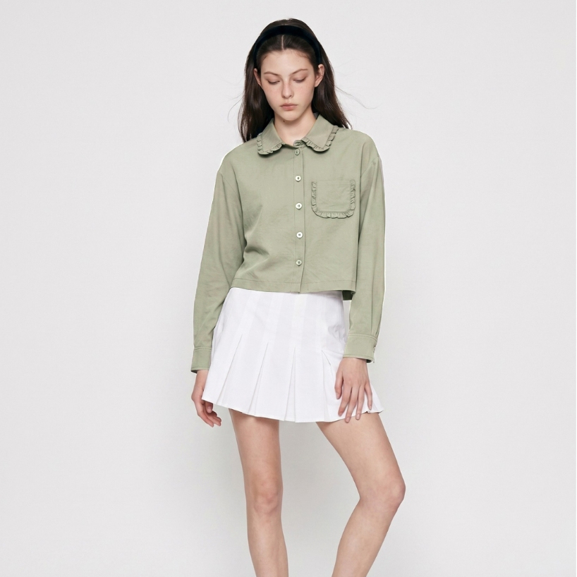 AMILA Shirt AM-H670 Cotton โคโม่ แขนสั้น IGPU26-07 PCE1090