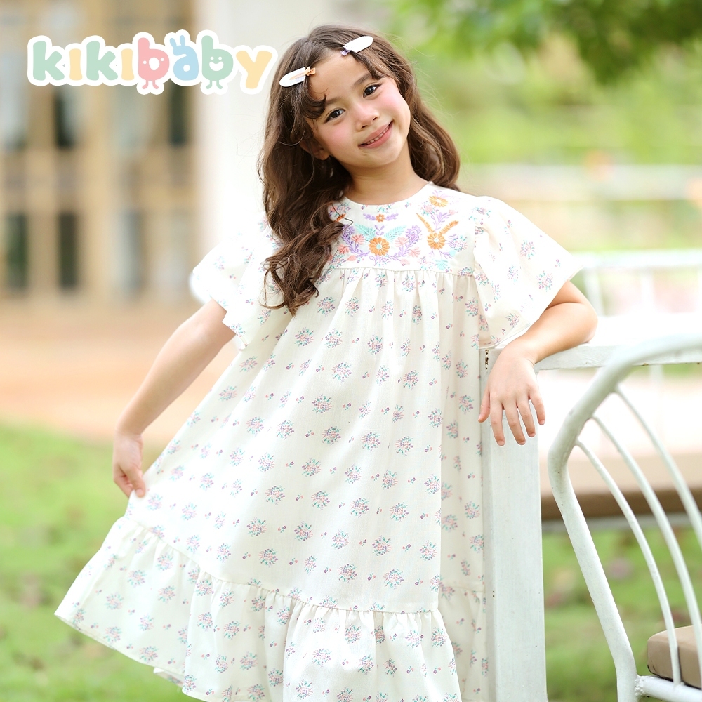 Kiki Baby فستان قطن بالزهور (90-150) — صورة 4