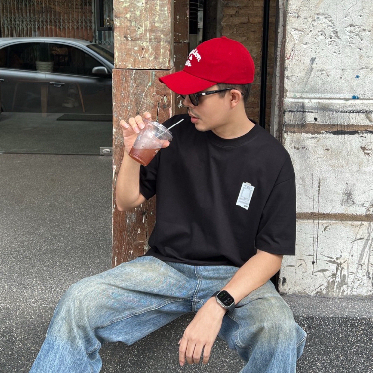 more.than.me เสื้อยืด Oversize ผ้าหนานุ่ม ลาย YOU PAID IT