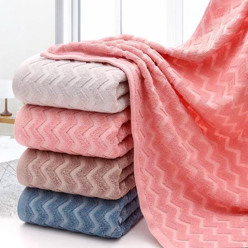 ผ้าเช็ดตัว ผ้าขนหนู เกรดโรงแรม ขนาด 27x54 นิ้ว (14ปอนด์) ราคาส่ง Cotton 100%