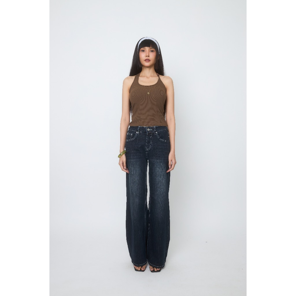 Niyom Jeans جينز نسائي واسع الأرجل BJ027 — صورة 2