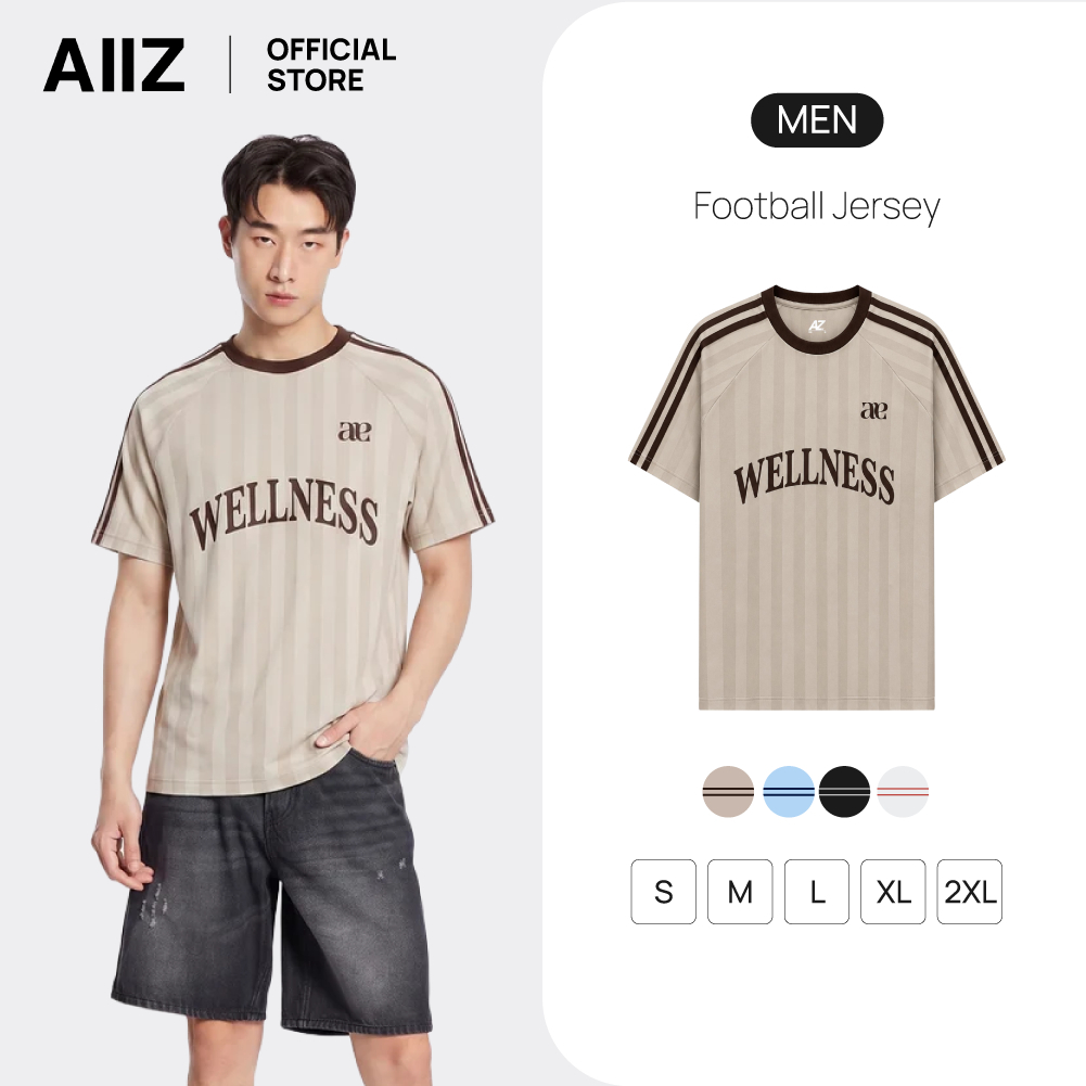 AIIZ (เอ ทู แซด) - AIIZ เสื้อยืดคอกลมฟุตบอลผู้ชาย AIIZ Men's Football Jersey