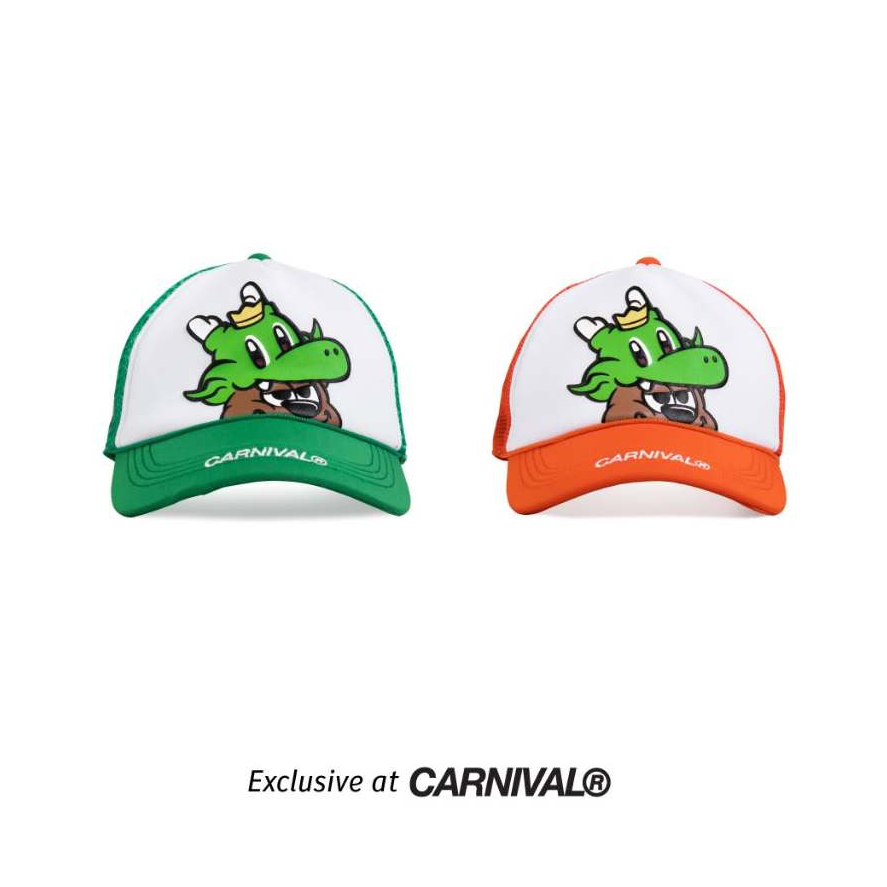 หมวก GON TRUCKER HAT CARNIVAL x Bar B Q Plaza Born To Grill หมวกแก๊ป มังกรเขียว Trucker Cap Mesh