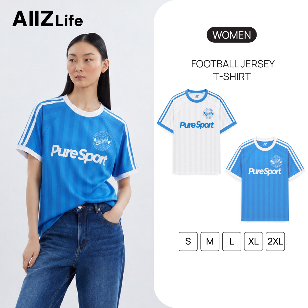 AIIZ (เอ ทู แซด) - AIIZ เสื้อยืดคอกลมฟุตบอลผู้หญิง AIIZ Women's Football Jersey