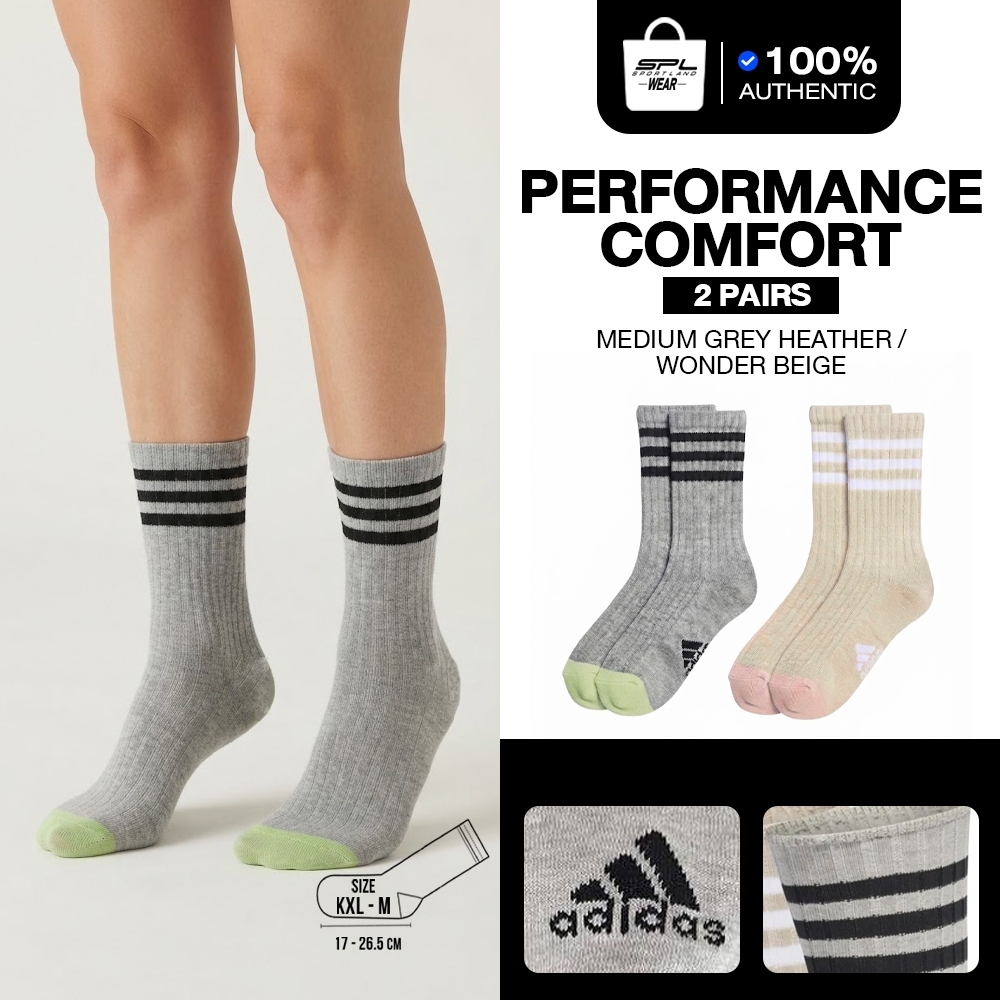 Adidas อาดิดาส ถุงเท้า (1 แพ็คมี 2 คู่) Sock Comfortable 2PP IB3272 (600)