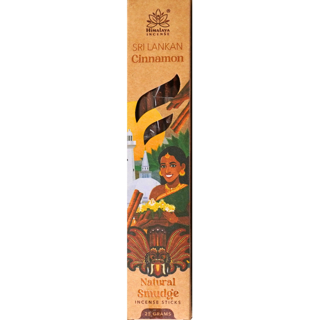 Himalaya | Sri Lankan Cinnamon Natural Smudge Incense Sticks 25g l Symbiosis l Incense Sticks