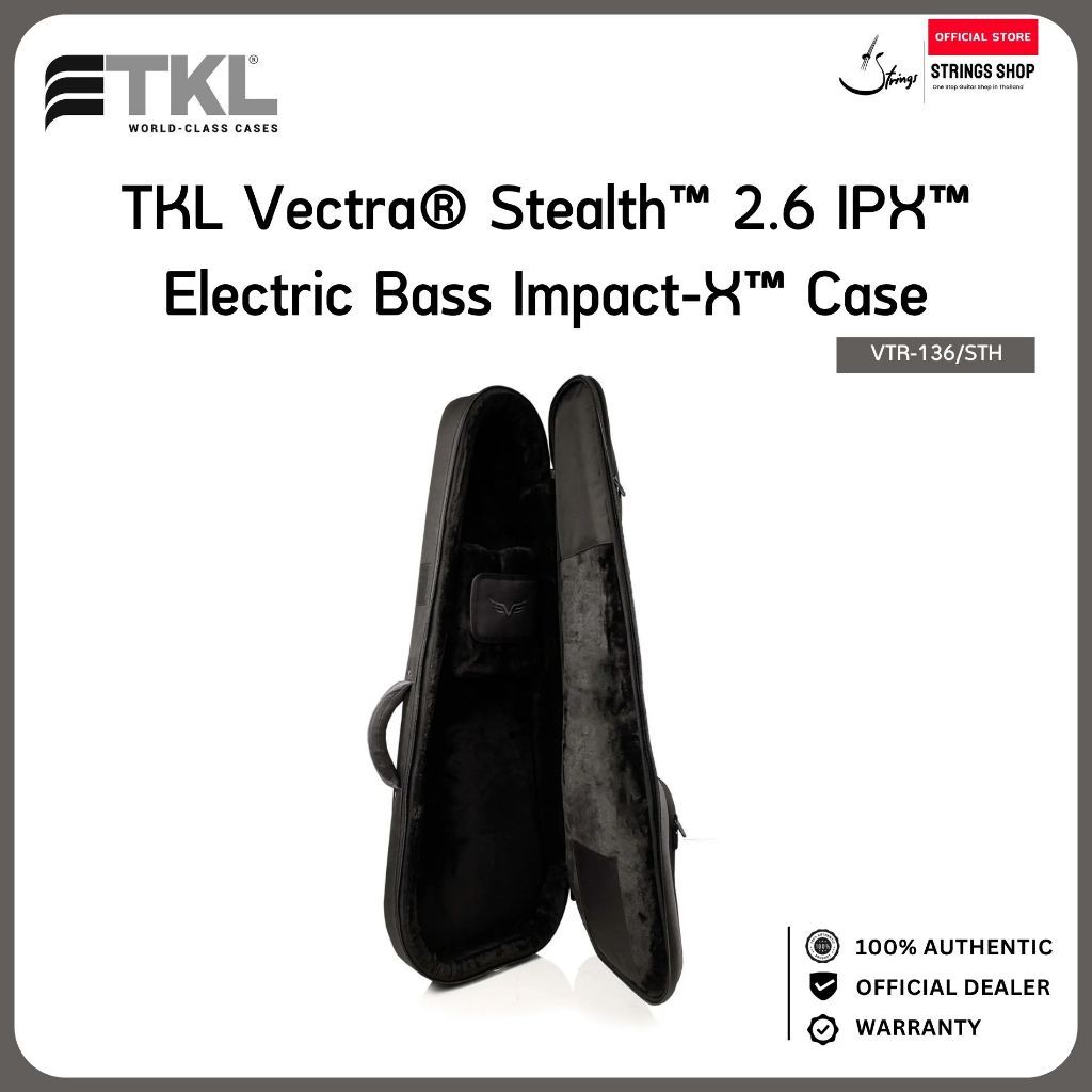 TKL Vectra Stealth 2.6 IPX Electric Bass Impact-X Case VTR-136/STH กระเป๋าเบสไฟฟ้า