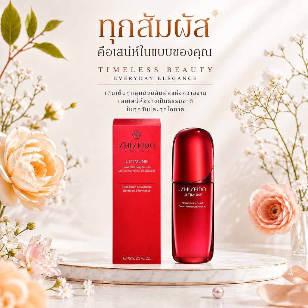 [แท้ 100%] Shiseido Ultimune Power Infusing Serum จาก 75ml/100ml สินค้าใหม่ 100%