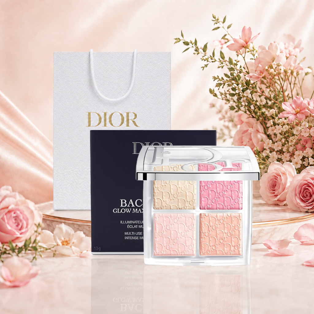 [แท้] [พร้อมส่ง] Dior Backstage Glow Palette พาเลทไฮไลท์+บลัช 4สี ฉ่ำโกลว์ งานผิวเรืองแสง สินค้าใหม่ 100% พร้อมส่ง